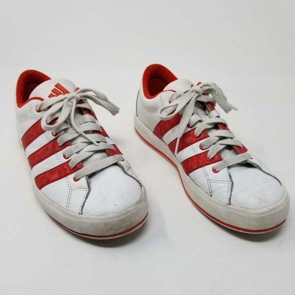 adidas Shoes - Adidas Originals White Red Stripe Classic Sneakers